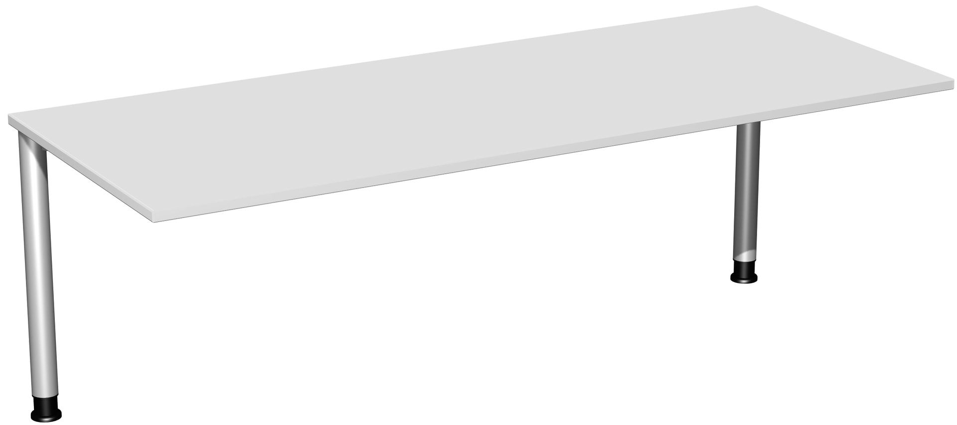 Schreibtisch - 4-Fuß Flex - Bürotisch - Höhe 680-800 mm - 1.000 x 800 mm (BxT) - Gestell anthrazit - Ahorn