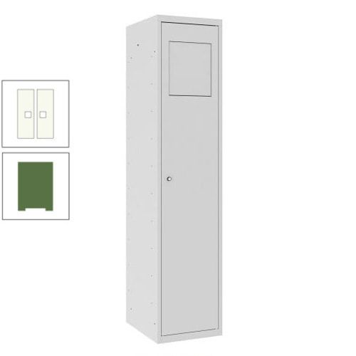 Wäschesammelschrank, Wäscheschrank, Einwurfklappe, Beutelhalter, 1.800 x 400 x 500 mm (HxBxT), Korpus anthrazitgrau, Front anthrazitgrau