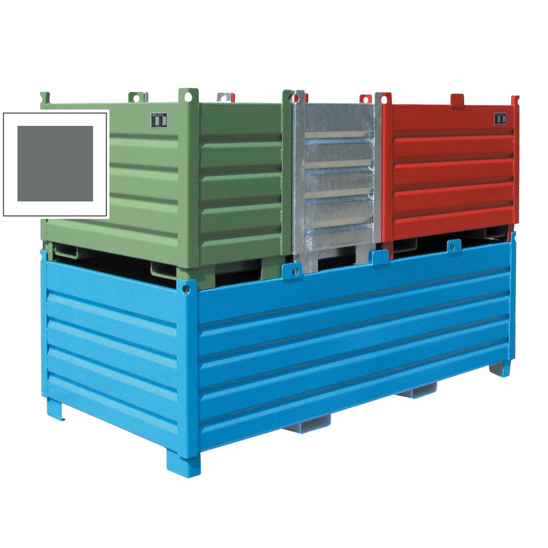 BAUER Sammel- Transportbehälter - Stahl - 2.250 kg - 2.000 l,1200x2400x850 mm - feuerrot