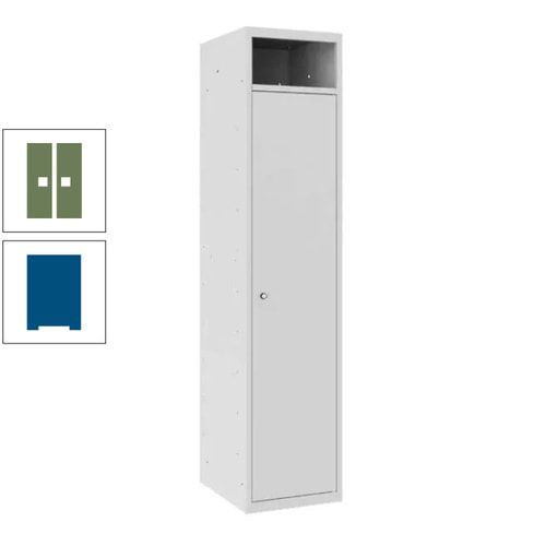 Wäschesammelschrank, Wäscheschrank, Einwurfschlitz, Zylinderschloss, 1.800 x 400 x 500 mm (HxBxT), Korpus anthrazitgrau, Front anthrazitgrau
