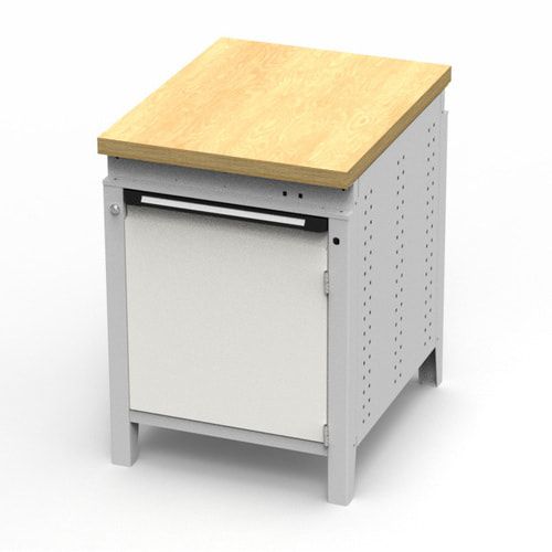 OTTOKIND Werkbank - Arbeitsplatte bündig - 850 x 605 x 750 mm (HxBxT) - Schrank - lichtgrau