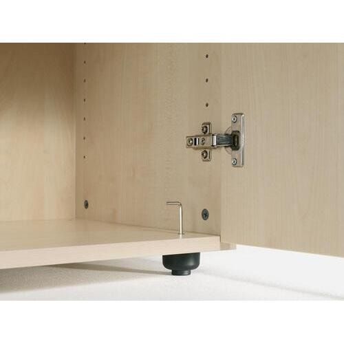 Büroregal, System Flex, höhenjustierbare Standfüße, 3 OH, Dreischichtfeinspanplatte, Melaminharzbeschichtung, 400 x 400 x 1.104 mm (HxBxT), Ahorn