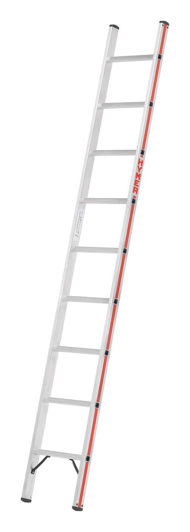 Aluminium-Sprossenanlegeleiter - 1.880 x 425 mm (LxB) - 6 Sprossen - Aluleiter Hymer