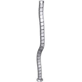 Kabelspirale für Bodenzufuhr, 24 Elemente, unter Tischplatte montierbar, Durchmesser: 60 mm, Länge: 1.240 mm, für Serie Eco und Pro, silber