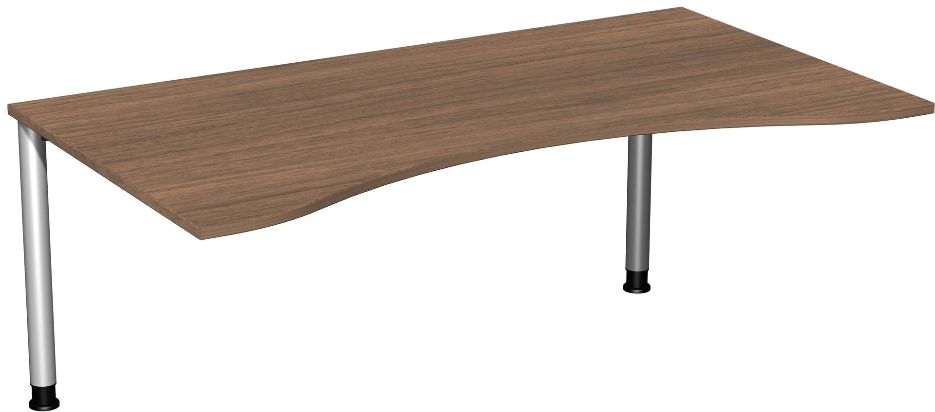 Ergo-Schreibtisch - 4-Fuß Flex - Bürotisch - Höhe 680-800 mm - 1.600 x 1.000 mm (BxT) - Gestell anthrazit - Ahorn