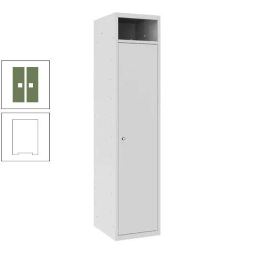 Wäschesammelschrank, Wäscheschrank, Einwurfschlitz, Zylinderschloss, 1.800 x 400 x 500 mm (HxBxT), Korpus anthrazitgrau, Front anthrazitgrau
