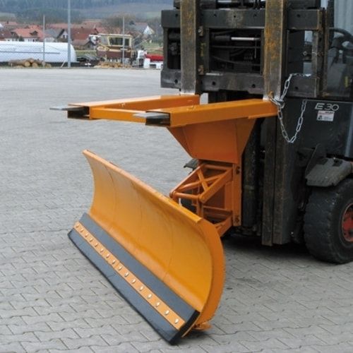 Eichinger Schneepflug, Gummischürfleiste, Taschen oben, Kettensicherung, 2-fach verstellbar, Schildbreite 1.500 mm, Farbe anthrazitgrau