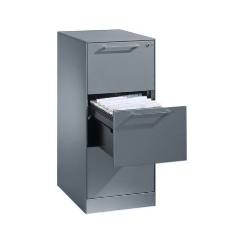 Hängeregistratur, Hängeregisterschrank, Aktenschrank, Büroschrank, DIN A4, 3 Auszüge, 1-bahnig, Farbe wählbar, 998 x 440 x 600 mm (HxBxT)