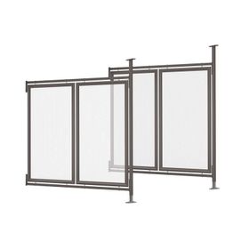Seitenverkleidung für Grundmodell, paarweise, Polycarbonat, 10 mm, 95 kg, in Aluminiumrahmen, Farbe wählbar