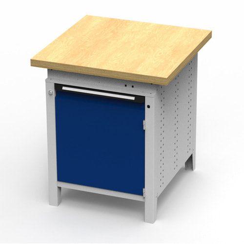 OTTOKIND Werkbank - Arbeitsplatte bündig - 850 x 605 x 750 mm (HxBxT) - Schrank - lichtgrau