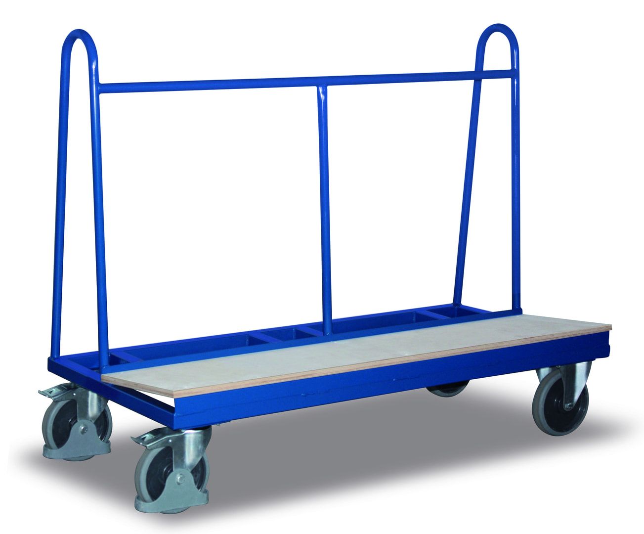 Plattenwagen - 500 kg Traglast - HxBxT 1.200 x 680 x 1.500 mm - thermoplastisches Gummi