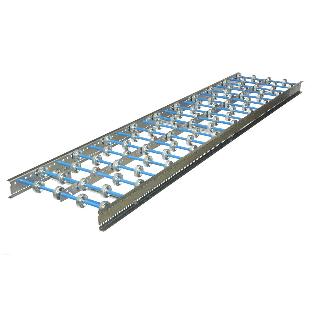 Leichtröllchenbahn - 500 x 1.000 mm - Stahlröllchen - Achsabstand 100 mm