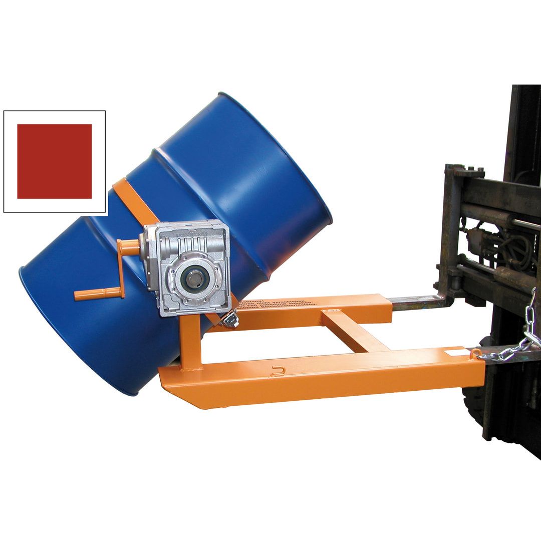 Fasskipper - Fassdurchmesser 560 mm - 360 kg - Endloskette - feuerrot