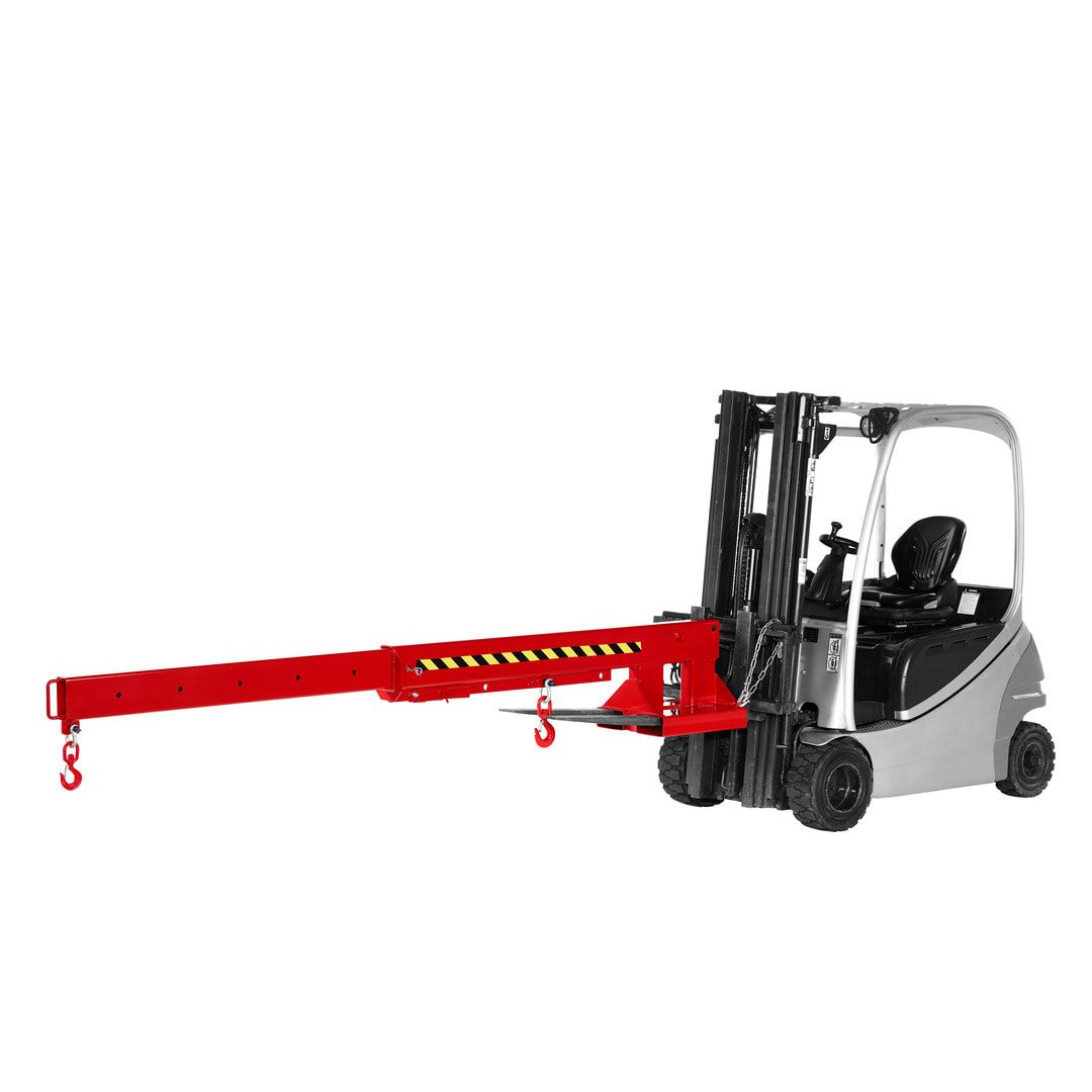 Kranarm für Gabelstapler - max. Traglast 5.000 kg - Länge 2.220 - 3.720 mm - anthrazitgrau