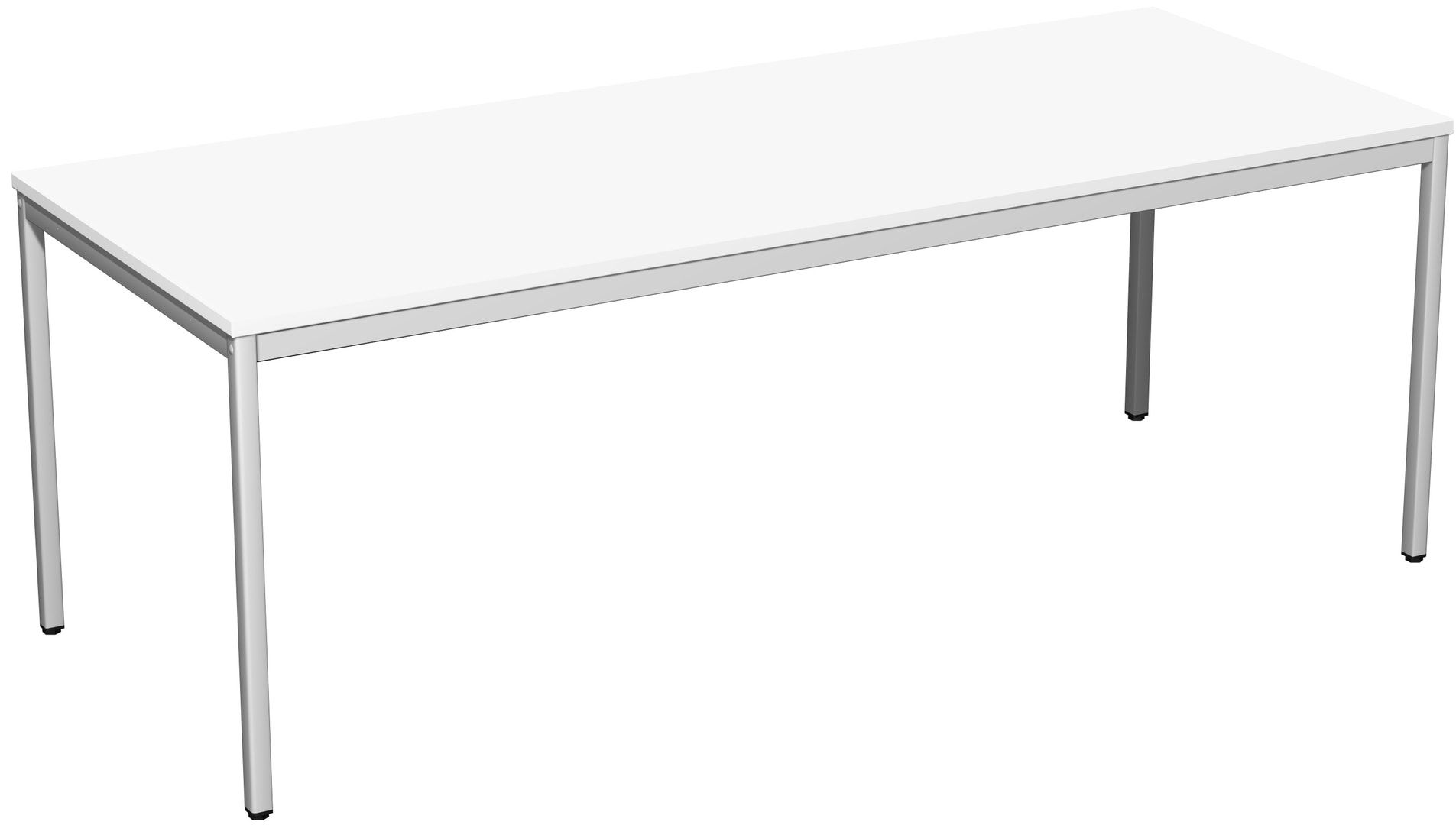 Schreibtisch - 4-Fuß Eco - Bürotisch - 720 x 1.000 x 800 mm (HxBxT) - Gestell lichtgrau - Ahorn