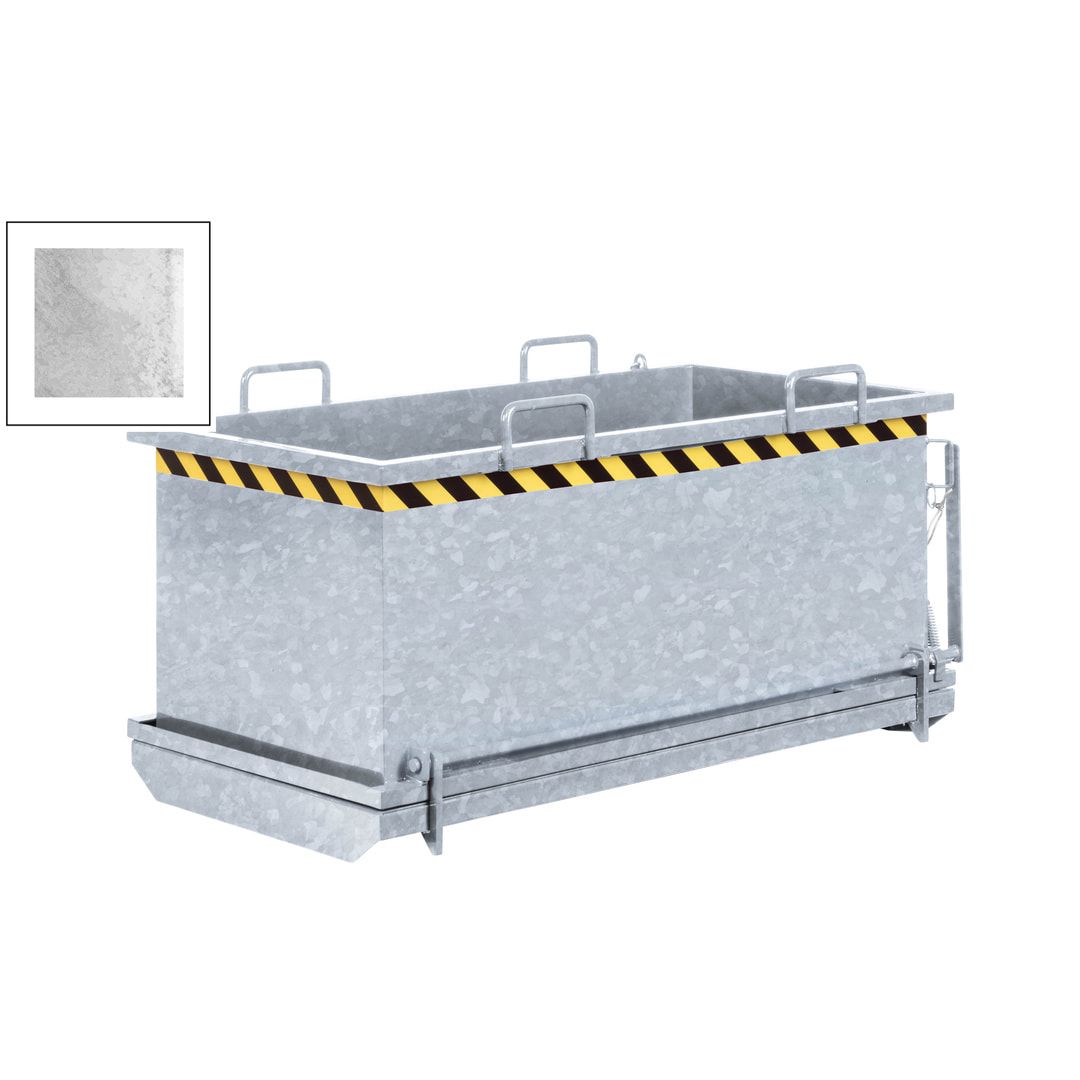 Klappbodenbehälter - 1.000 l Volumen - Traglast 1.250 kg - kranbar - enzianblau