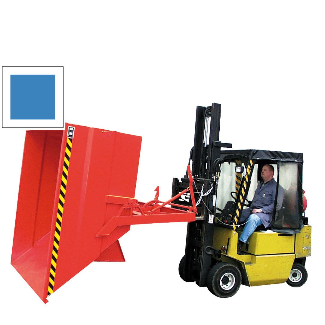 BAUER Kippbehälter - 2.000 l - 2.500 kg - Muldenkippbehälter - Selbstkipper - feuerrot