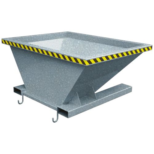 Eichinger Befülltrichter, Schüttguttrichter, für Big Bags oder Container, Staplertaschen, 4 Ösen, 940 x 1.775 x 1.445 mm (HxBxT), Farbe anthrazitgrau