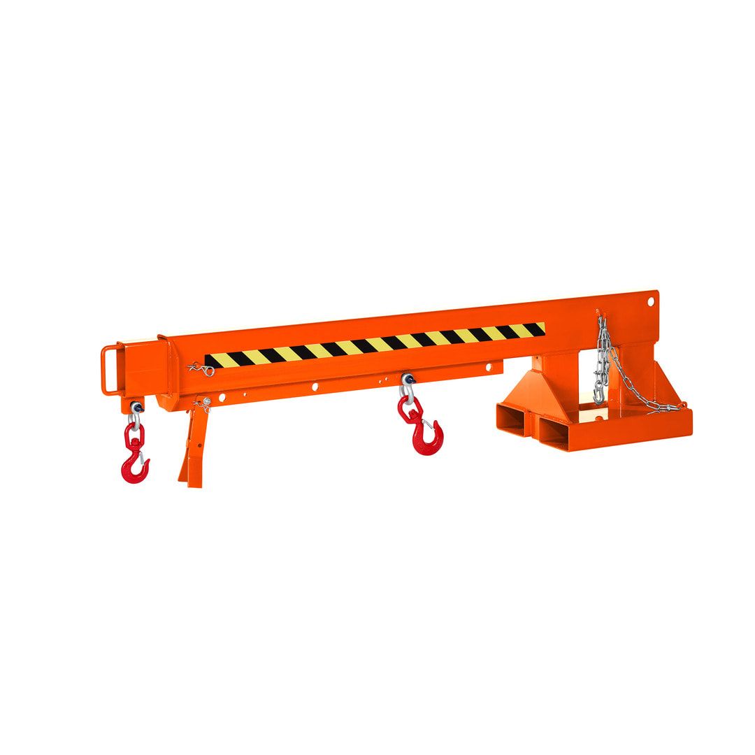 Kranarm für Gabelstapler - max. Traglast 5.000 kg - Länge 2.220 - 3.720 mm - anthrazitgrau
