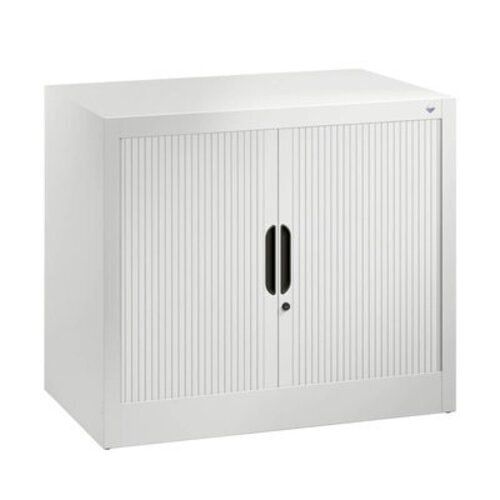 C+P Omnispace, Rollladenschrank, Aktenschrank, Büroschrank, Stahlschrank, abschließbar, 1 Fachboden, Farbe lichtgrau, 720 x 800 x 420 mm (HxBxT)