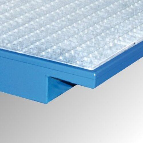 BAUER Einhänge-Regalwanne für Palettenregale mit Gitterrost - (BxT) 1.750 x 1.250 mm - Volumen 200 l - feuerrot