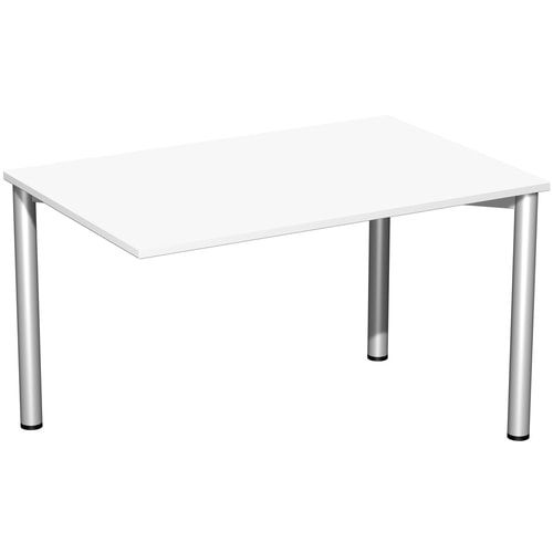 Schreibtisch - 4-Fuß Flex - Bürotisch - 720 x 1.000 x 800 mm (HxBxT) - Gestell anthrazit - Ahorn