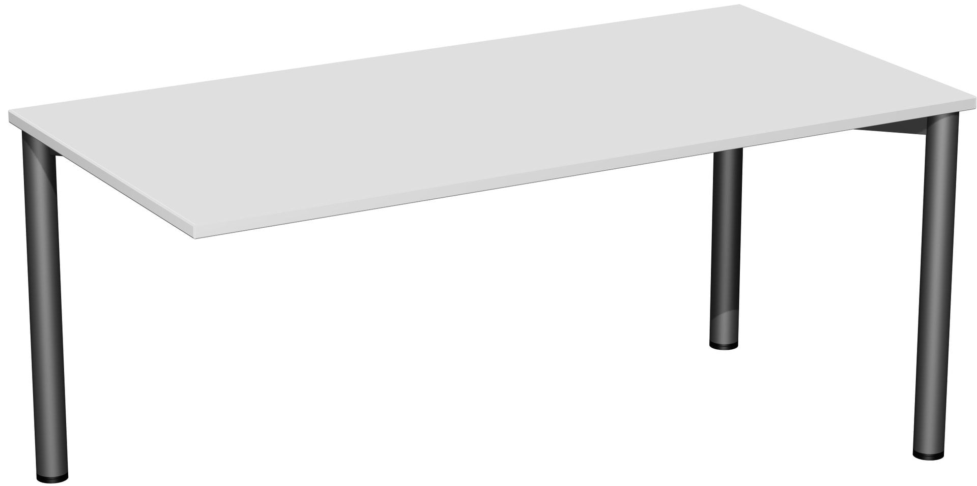 Schreibtisch - 4-Fuß Flex - Bürotisch - 720 x 1.200 x 600 mm (HxBxT) - Gestell anthrazit - Ahorn