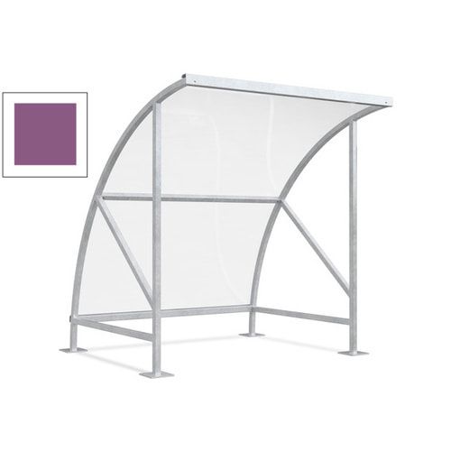 Fahrradunterstand - Fahrradgarage mit Bogendach - Stahl und Kunststoff - 2.290 x 2.090 x 2.100 mm (HxBxT) - Farbe Achatgrau