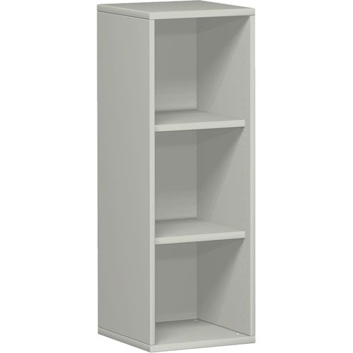 Büroregal, Metallsockel/Standfüße, 2 Einlegeböden, modular, Dreischicht-Feinspan, Einlegeboden, 1.152 x 1.000 x 425 mm (HxBxT), Dekor Ahorn
