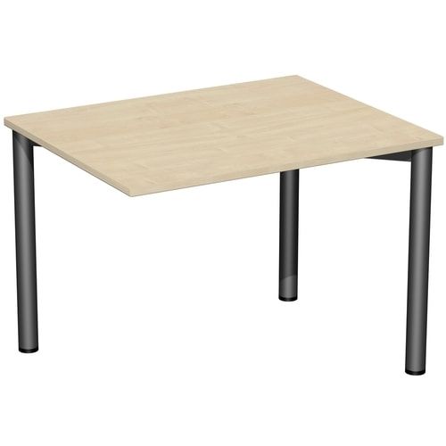 Schreibtisch - 4-Fuß Flex - Bürotisch - 720 x 1.000 x 800 mm (HxBxT) - Gestell anthrazit - Ahorn