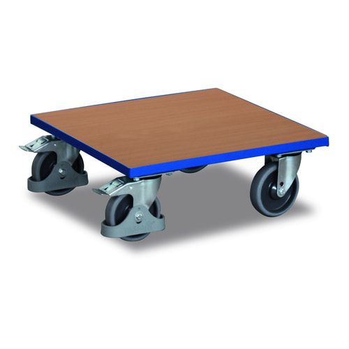 Kistenroller - 400 kg Traglast - (BxT) 500 x 500 mm - Holzladefläche