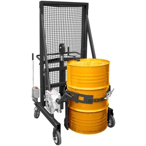 Eichinger mobiler Fasswender, Radsatz, Schiebegriff, Hubhöhe 1.100 mm, mechanisch, 1.940 x 1.135 x 1.315 mm (HxBxT), Farbe anthrazitgrau