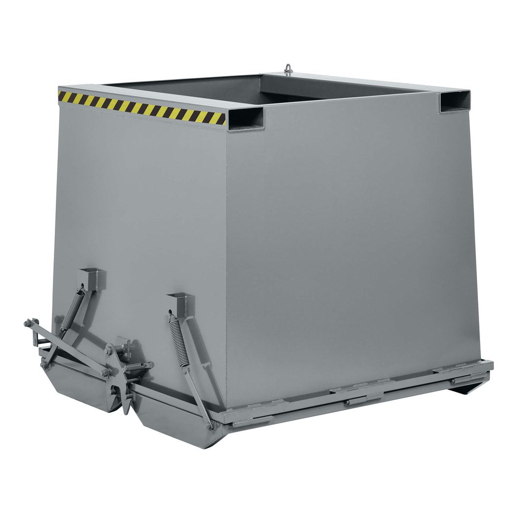 Klappbodenbehälter - 1.000 l Volumen - Traglast 2.000 kg - enzianblau