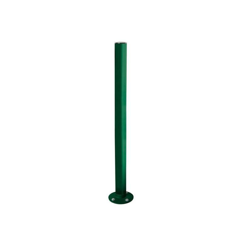 Neigbarer Pfosten mit Edelstahlkopf - 76 x 1.010 mm (DxH) - Farbe enzianblau - Pfosten mit Gelenk - beweglicher Pfosten