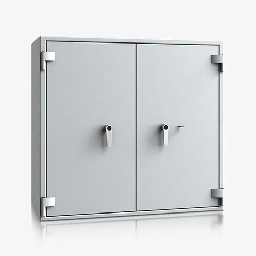 Dokumententresor, Geldschrank, Safe, Aktenschrank, VdS Klasse 1, 60 Min. feuerfest, Türen 2-flügelig, 1.045 x 1.128 x 506 mm (HxBxT), Farbe lichtgrau