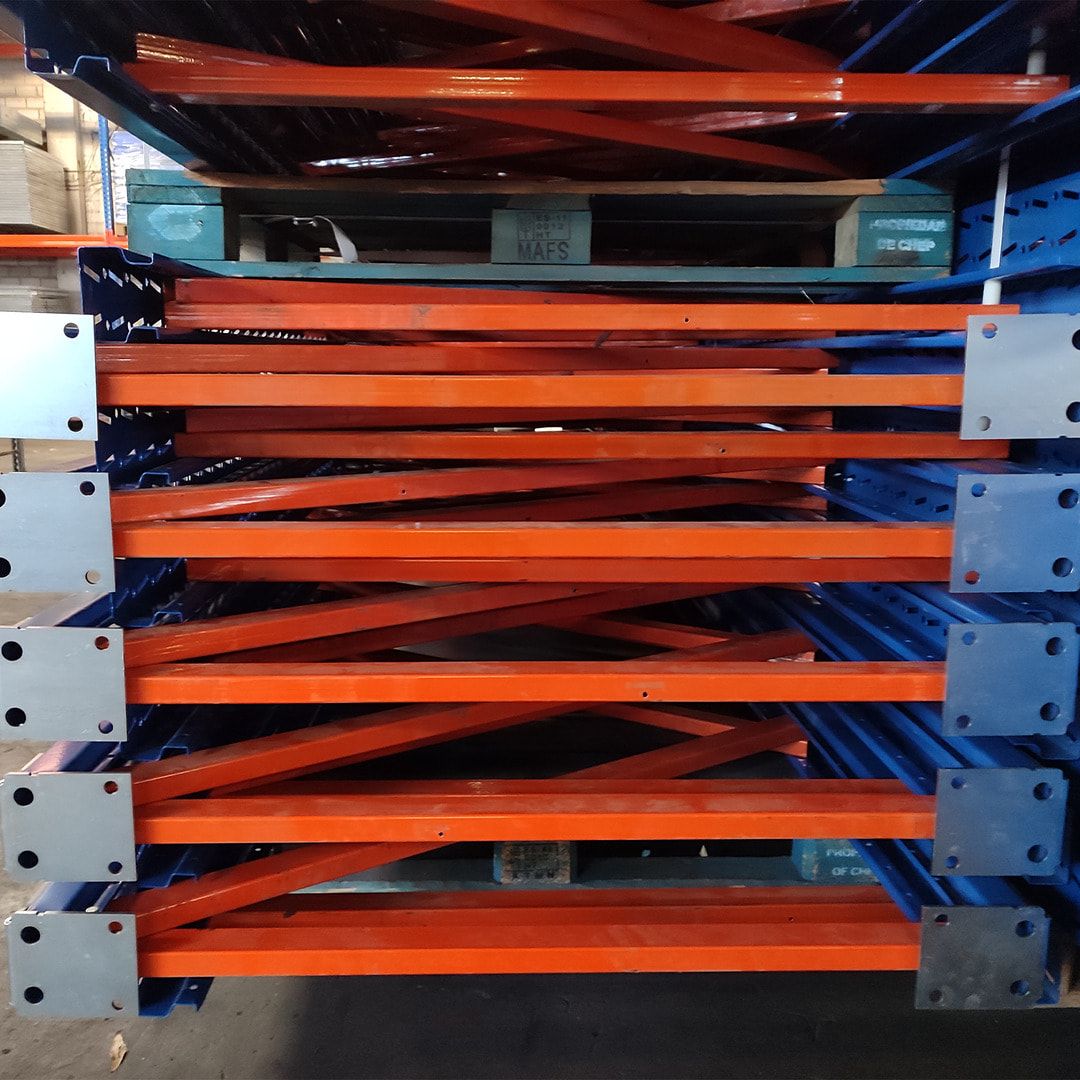 SLP Palettenregal Ständer Rahmen Höhe ca. 6.510 mm / Tiefe 1.100 mm SL20, gebraucht