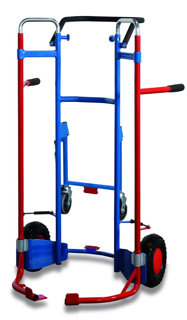 Teleskop-Reifenkarre - höhenverstellbar 1.275 - 1.905 mm - Luftbereifung - Traglast 200 kg