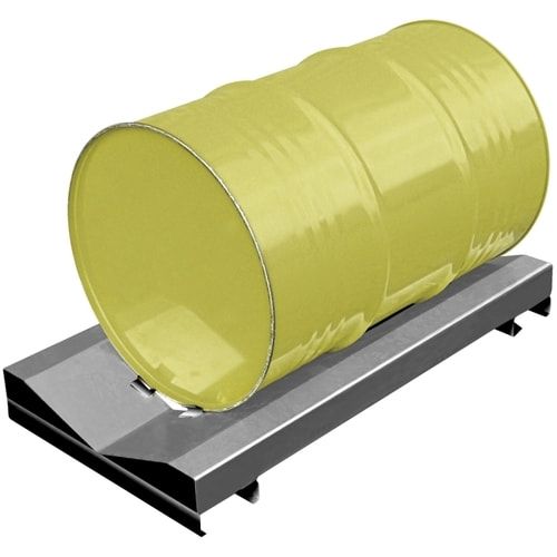 Eichinger Regal-Fasspalette, für 1 Fass, 130 x 580 x 1.120 mm (HxBxT), Gewicht 30 kg, Farbe anthrazitgrau