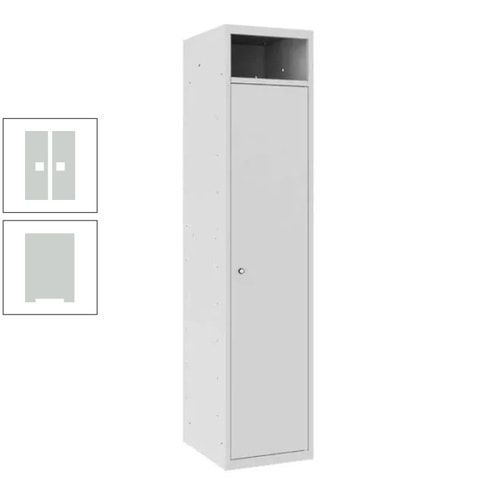 Wäschesammelschrank, Wäscheschrank, Einwurfschlitz, Zylinderschloss, 1.800 x 400 x 500 mm (HxBxT), Korpus anthrazitgrau, Front anthrazitgrau