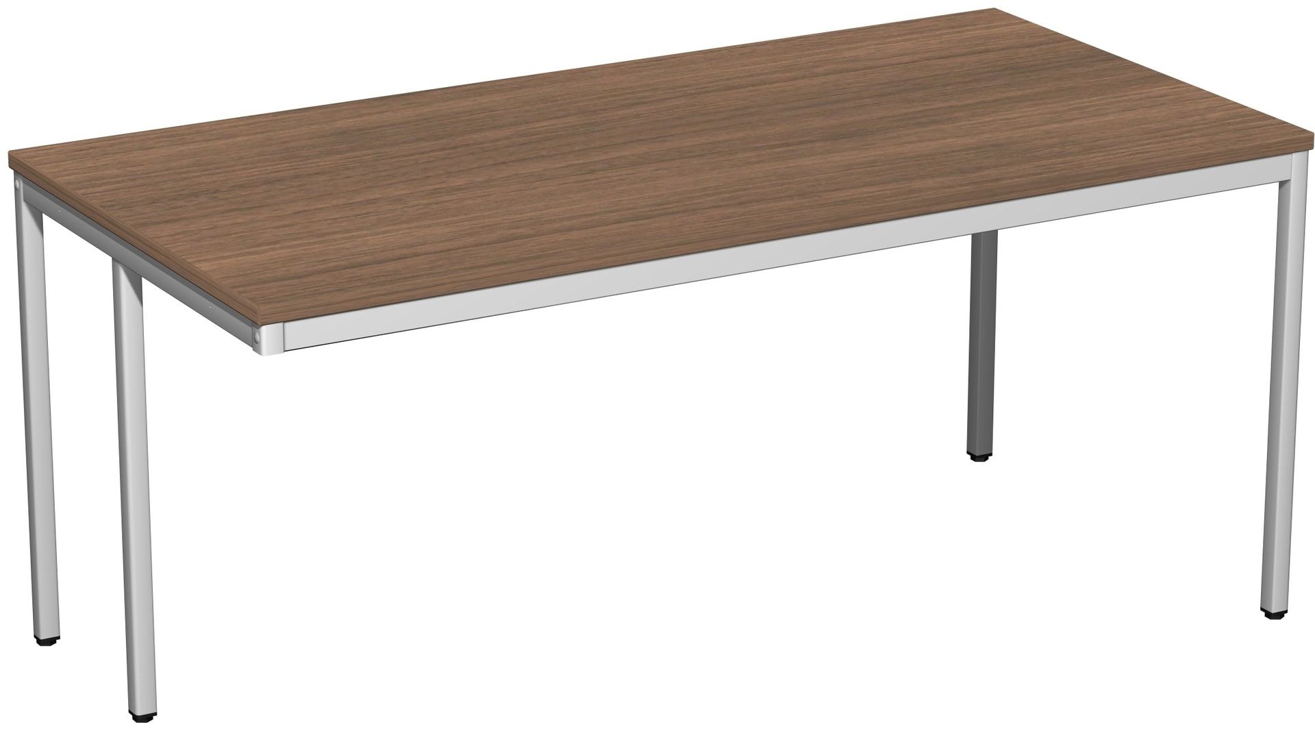 Schreibtisch - 4-Fuß Eco - Bürotisch - 720 x 1.000 x 800 mm (HxBxT) - Gestell lichtgrau - Ahorn