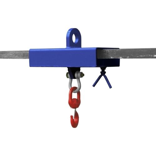 Eichinger Lasthaken für Stapler/Kran für 1 Staplerzinken, Zinken-QS 200 x 80 mm (BxH), 510 x 210 x 400 mm (HxBxT), Gewicht 15 kg, Farbe anthrazitgrau