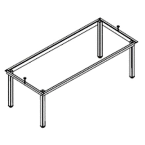 Untergestell für Garderobenschrank, 390 x 1.190 x 490 mm (HxBxT), Gestellfarbe anthrazitgrau