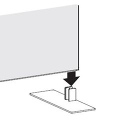 Standfuß für Stellwände, 130 x 360 mm (BxT)