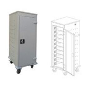 Laptopwagen, Trolley, Ladefunktion, 230V, Schukostecker, 10 Fächer, 1.250 x 530 x 540 mm (HxBxT), Farben wählbar