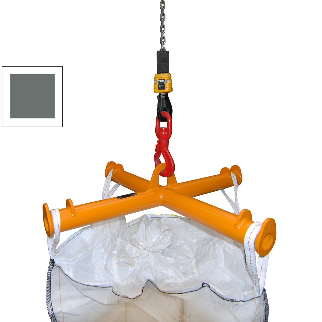 Big-Bag-Traverse für Gabelstapler und Kran - 215 x 1.095 x 1.095 mm - feuerrot