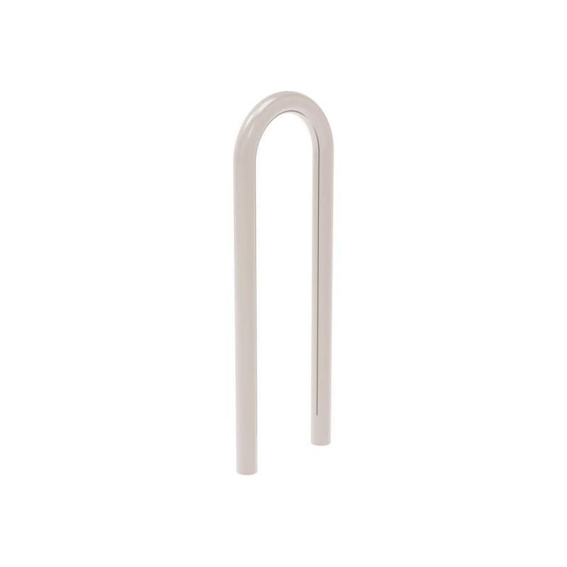 Fahrradbügel - Anlehnbügel - Büroklammerform - Einbetonierung - 870 x 300 mm (HxB) - beschichtet in enzianblau (RAL 5010)
