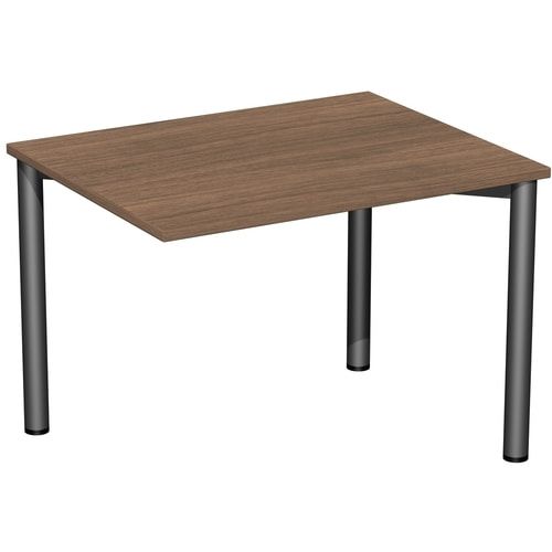 Schreibtisch - 4-Fuß Flex - Bürotisch - 720 x 1.000 x 800 mm (HxBxT) - Gestell anthrazit - Ahorn