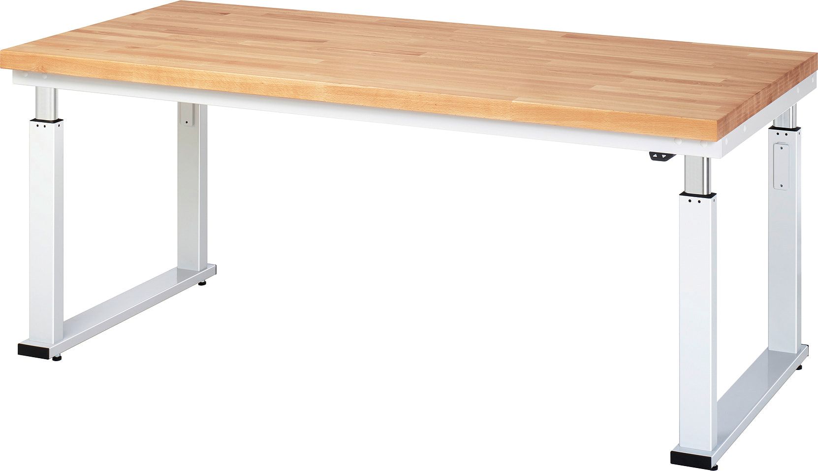 Arbeitstisch - elektrisch höhenverstellbar 740 - 1.140 mm - 2.000 x 700 mm (BxT) - Traglast 600 kg - Buche
