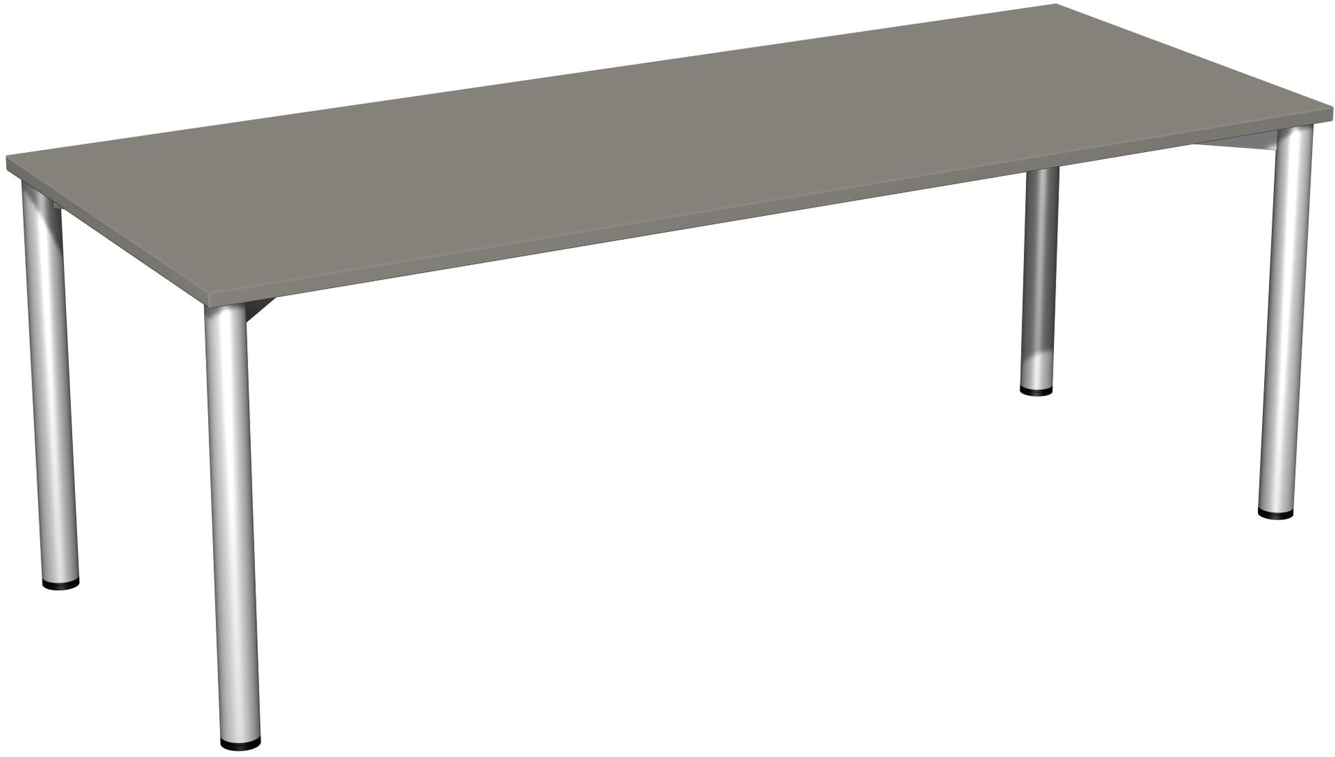 Schreibtisch - 4-Fuß Flex - Bürotisch - 720 x 1.000 x 800 mm (HxBxT) - Gestell anthrazit - Ahorn