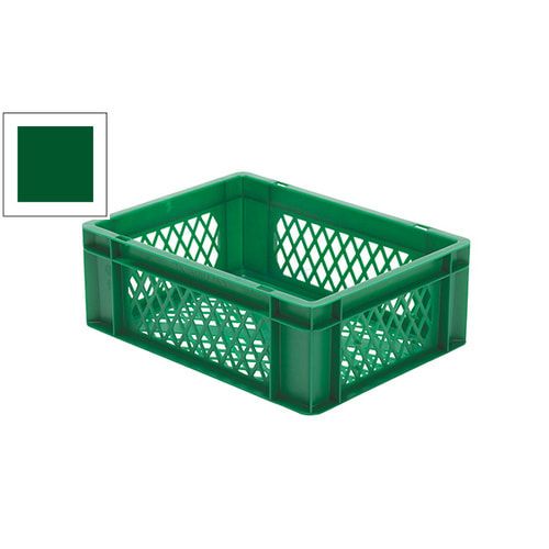 Eurobox - Eurokasten - Volumen 13 l - Boden und Wände durchbrochen - 145 x 300 x 400 mm (HxBxT) - VE 4 Stk. - blau